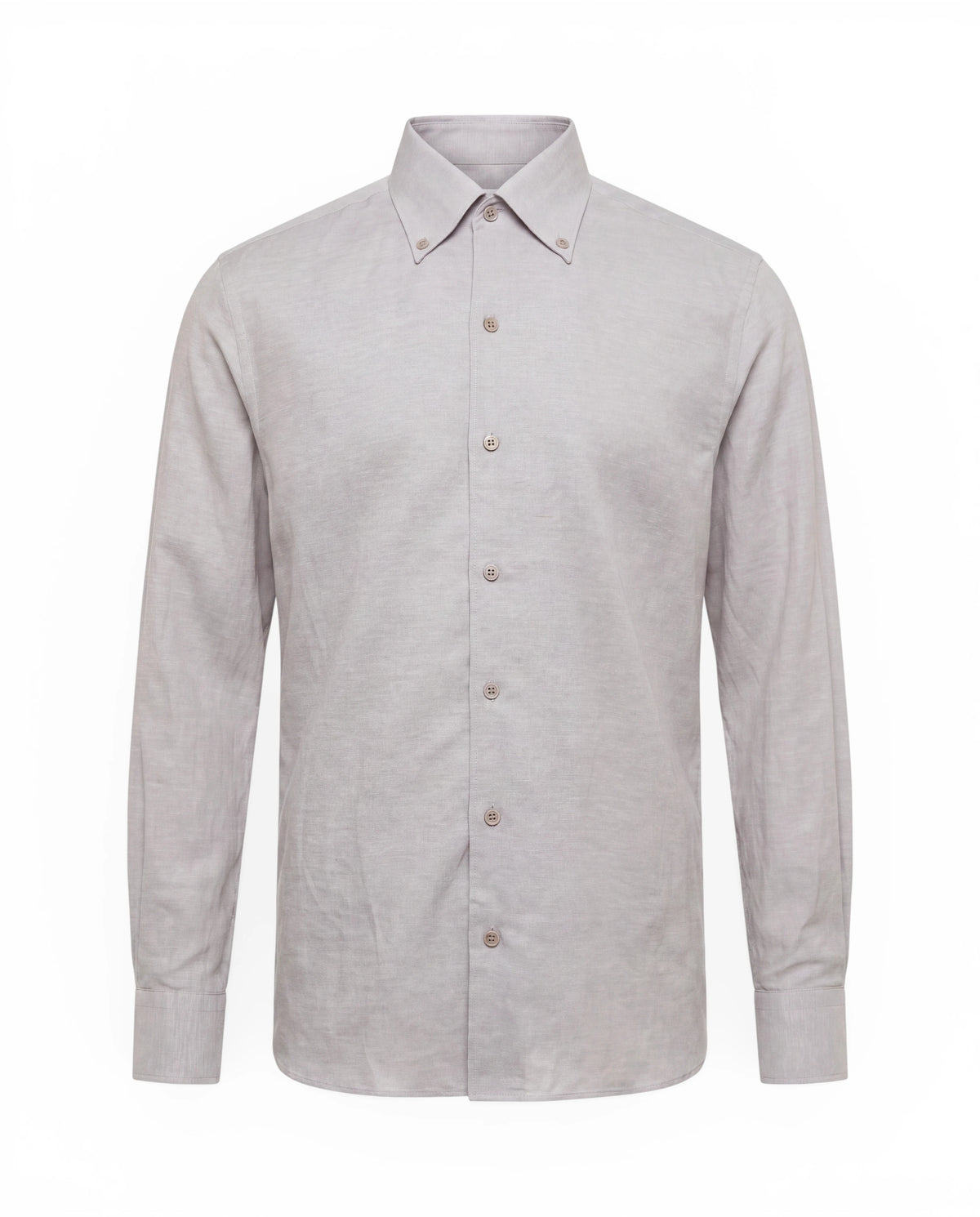 LEO – Lyocell-Mix Button-Down Hemd – Grey