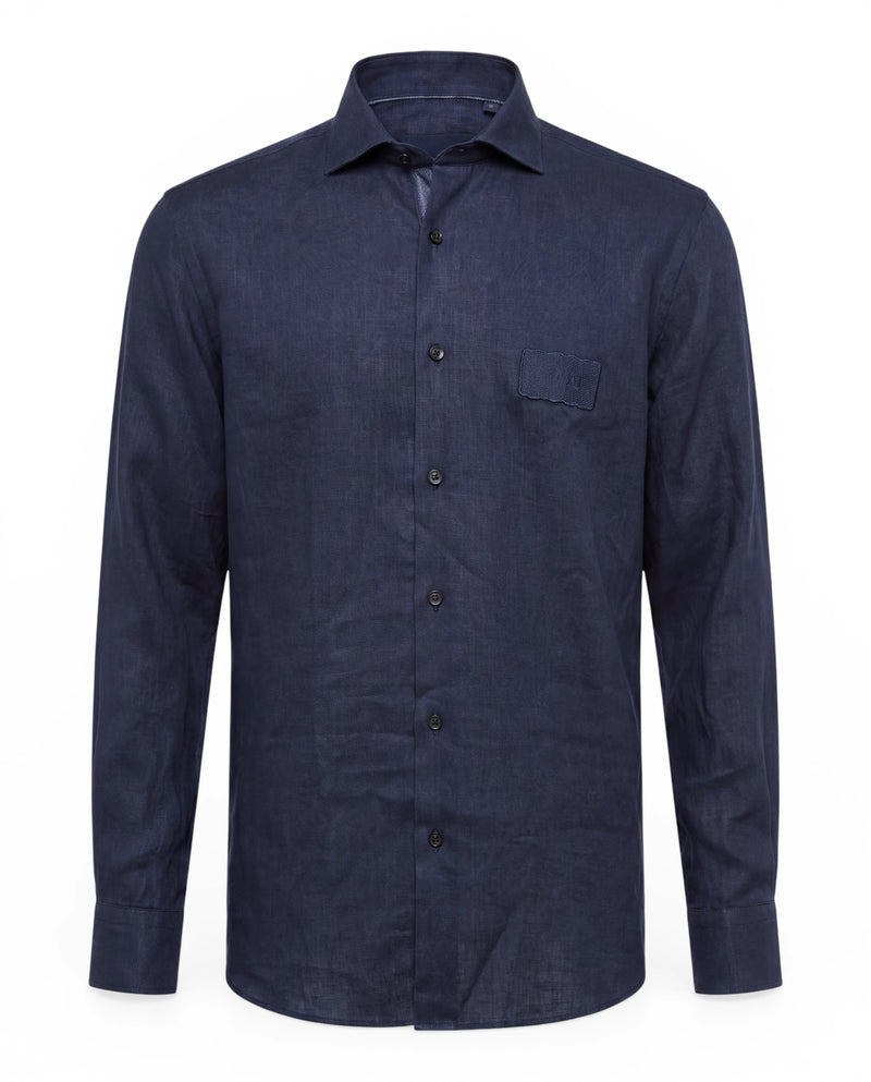 Premium Linen Shirt with Kent Collar