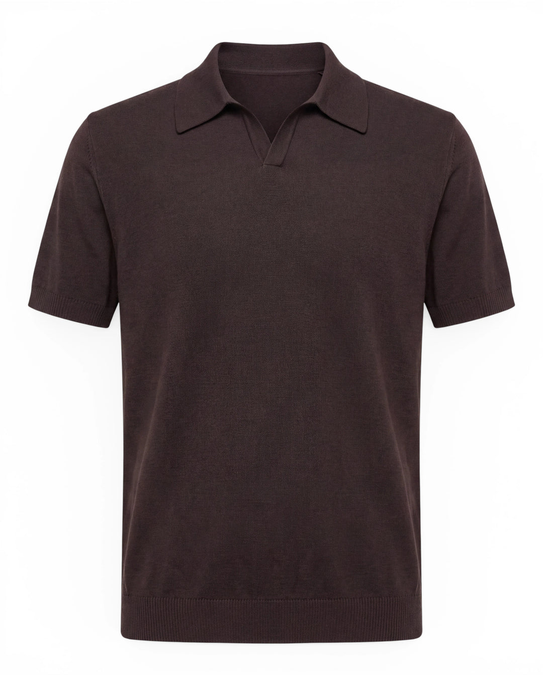 Fine Knit Polo aus EcoTang™️ Viskose-Mix#farbe_brown