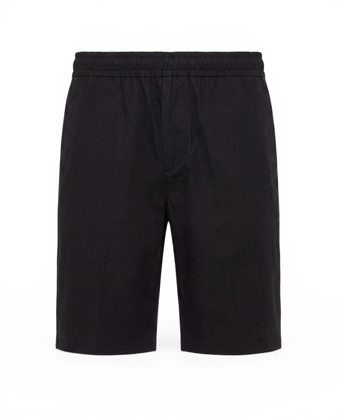 #Premium Bermuda mit Elastikbund – Regular Fit#farbe_black