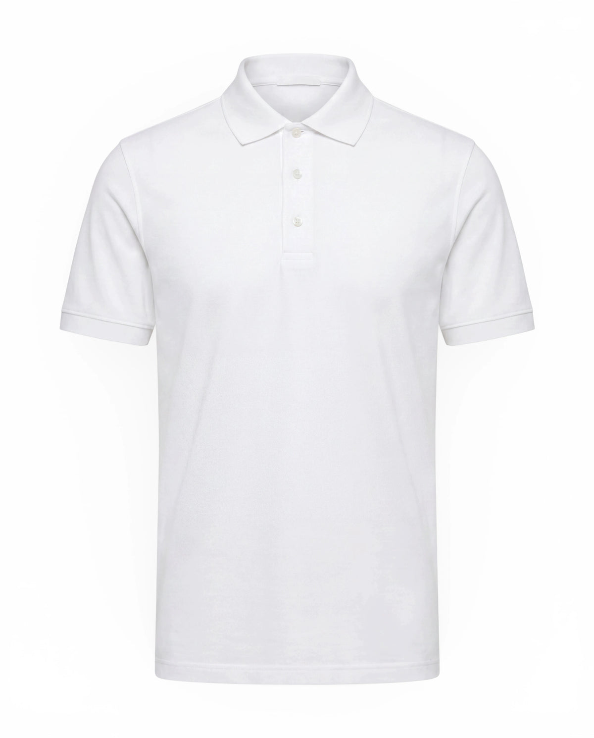 ENRICO – Premium Piqué Polo – White